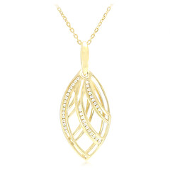 Collana placcata in oro con Zircone