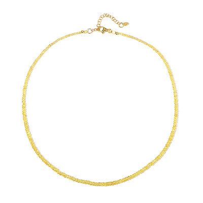 Collana in argento con Zaffiro Giallo