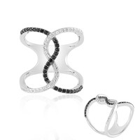 Anello in argento con Spinello Nero