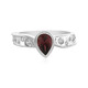 Anello in argento con Zircone Rosso