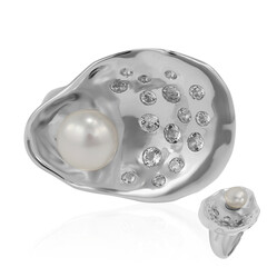 Anello in argento con Perla di Acqua Dolce