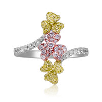 Anello in oro con Diamante Rosa I1 (CIRARI)
