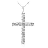 Collana in argento con Topazio Bianco