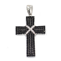 Ciondolo in argento con Spinello Nero