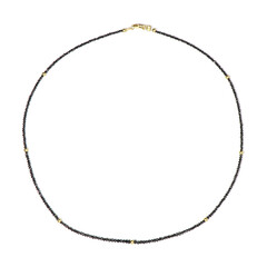Collana in oro con Diamante Nero