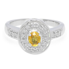 Anello in argento con Zaffiro Giallo
