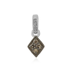 Ciondolo in argento con Diamante Champagne I2