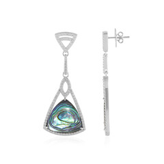 Orecchini in argento con Conchiglia Abalone (Dallas Prince Designs)