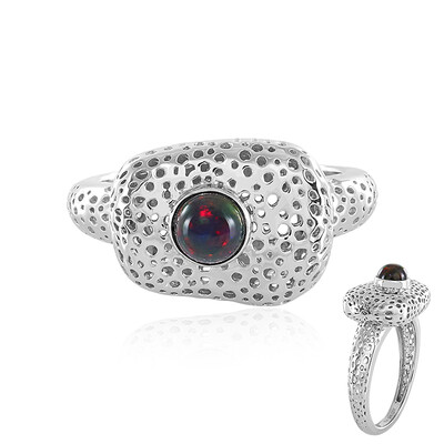 Anello in argento con Opale Mezezo (MONOSONO COLLECTION)
