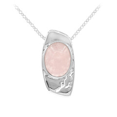 Collana in argento con Morganite