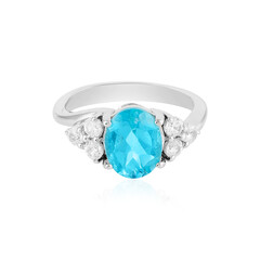 Anello in argento con Topazio Paraiba