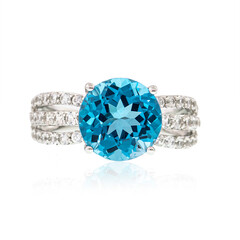 Anello in argento con Topazio Marambaia