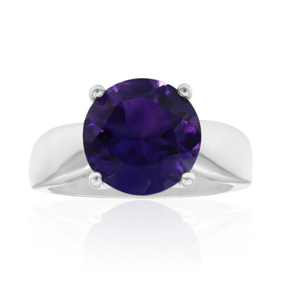 Anello in argento con Ametista Zambiana