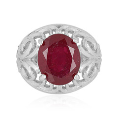 Anello in argento con Rubino del Madagascar