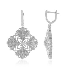 Orecchini in argento con Zaffiro Bianco
