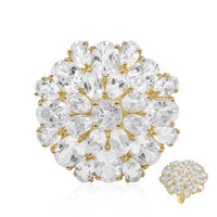 Anello in argento con Topazio Bianco