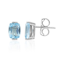 Orecchini in argento con Topazio Blu Cielo