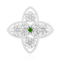 Anello in argento con Diopside Russo
