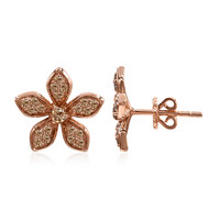 Orecchini in oro con Diamante Rose de France SI1 di Argyle