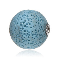 Ciondolo in argento con Lava Blu