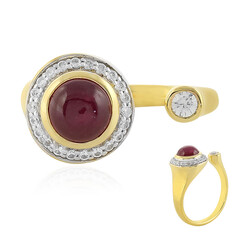 Anello in argento con Rubino del Madagascar