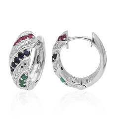 Orecchini in argento con Smeraldo Zambia
