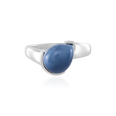 Anello in argento con Opale Blu