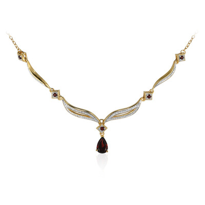 Collana in argento con Granato Mozambico