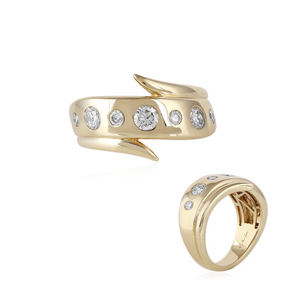 Anello in oro con Diamante SI2 (H) (de Melo)