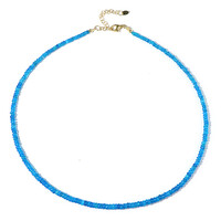 Collana in argento con Opale Blu dell'Etiopia