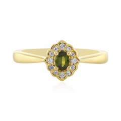 Anello in argento con Zircone Ceylon Verde