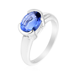 Anello in argento con Fluorite Cangiante