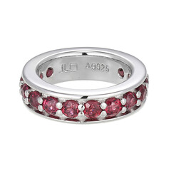 Ciondolo in argento con Rodolite