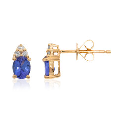 Orecchini in oro con Tanzanite AAA