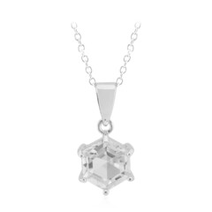 Collana in argento con Topazio Bianco
