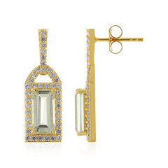 Orecchini in argento con Ametista Verde