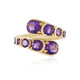 Anello in argento con Ametista Siberiana (de Melo)