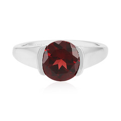 Anello in argento con Granato Mozambico