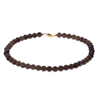 Collana in argento con Quarzo Fumè