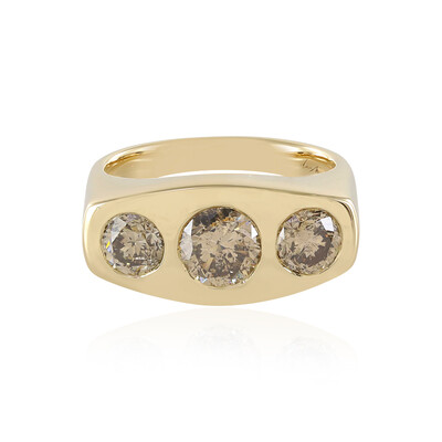 Anello in oro con Diamante Champagne I2 (de Melo)