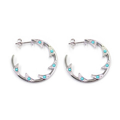 Orecchini in argento con Turchese Sleeping Beauty (Faszination Türkis)