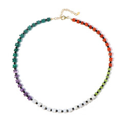 Collana in argento con Agata Bianca