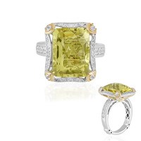 Anello in argento con Quarzo Ouro Verde (Dallas Prince Designs)