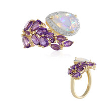 Anello in argento con Opale di Welo (de Melo)