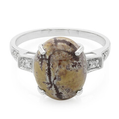 Anello in argento con Diaspro Dentritico Sonora
