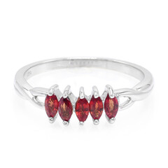 Anello da uomo in argento con Rubino Tanzania