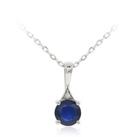 Collana in oro con Zaffiro Ceylon Blu