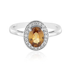 Anello in argento con Zircone Mandarino
