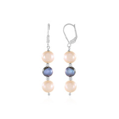 Orecchini in argento con Perla Nera