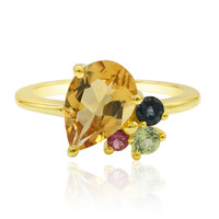 Anello in argento con Citrino